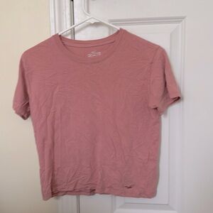 HOLLISTER PLAIN PINK T SHIRT